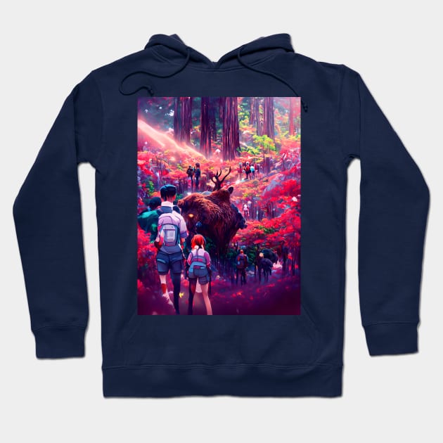 Roosevelt Elk Trails of Redwood Hoodie by DaysuCollege